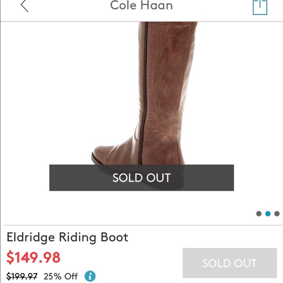 Cole Haan Brown Eldridge Leather Riding Boot - Picture 8 of 8